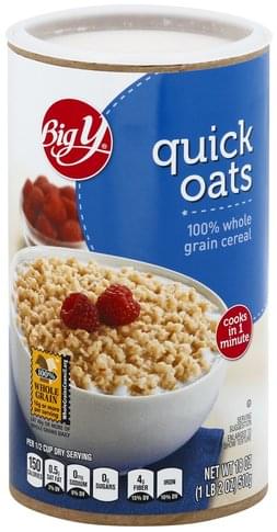 Big Y Quick Oats 18 oz