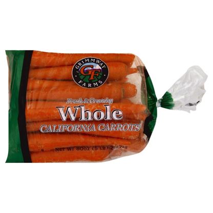 Carrots, Whole - 5 lb - All Brands