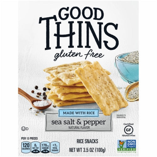 Good Thins Rice Crackers SeaSalt&Pepper 3.5 oz