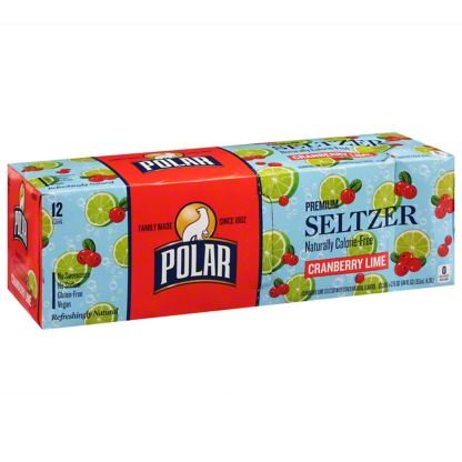 Polar Seltzer Cranberry Lime 12 pk