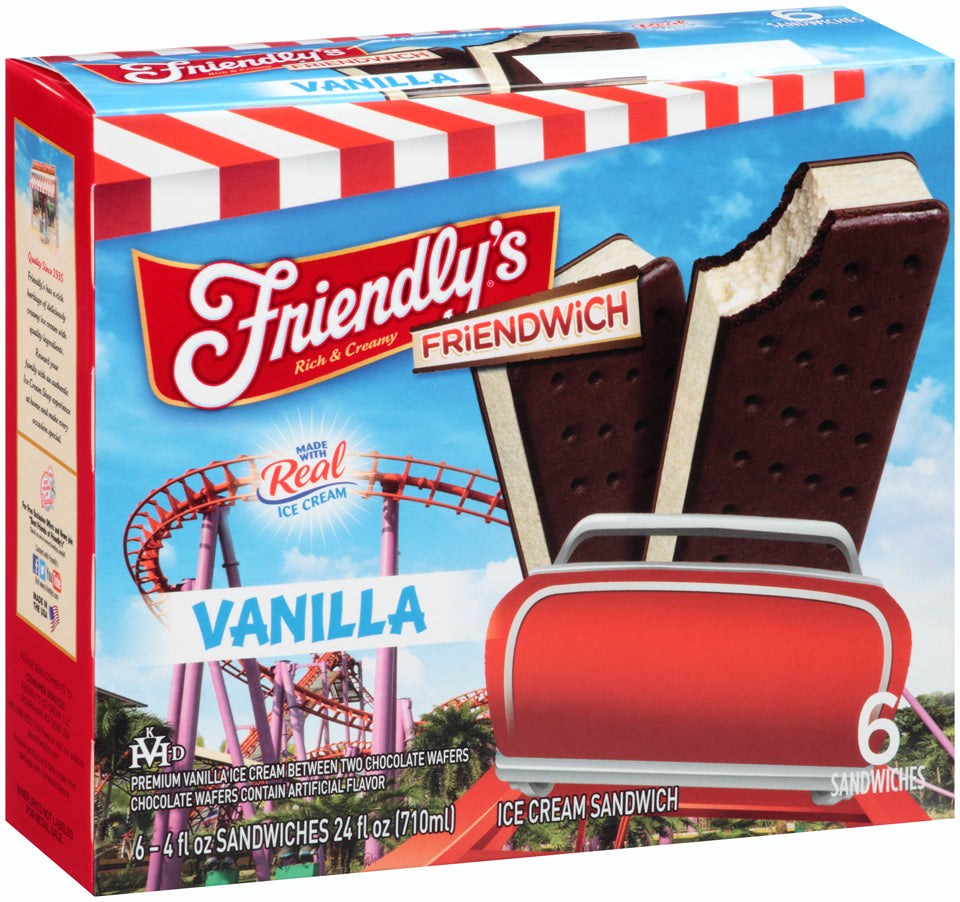 Friendly's Vanilla Ice Cream Sandwiches