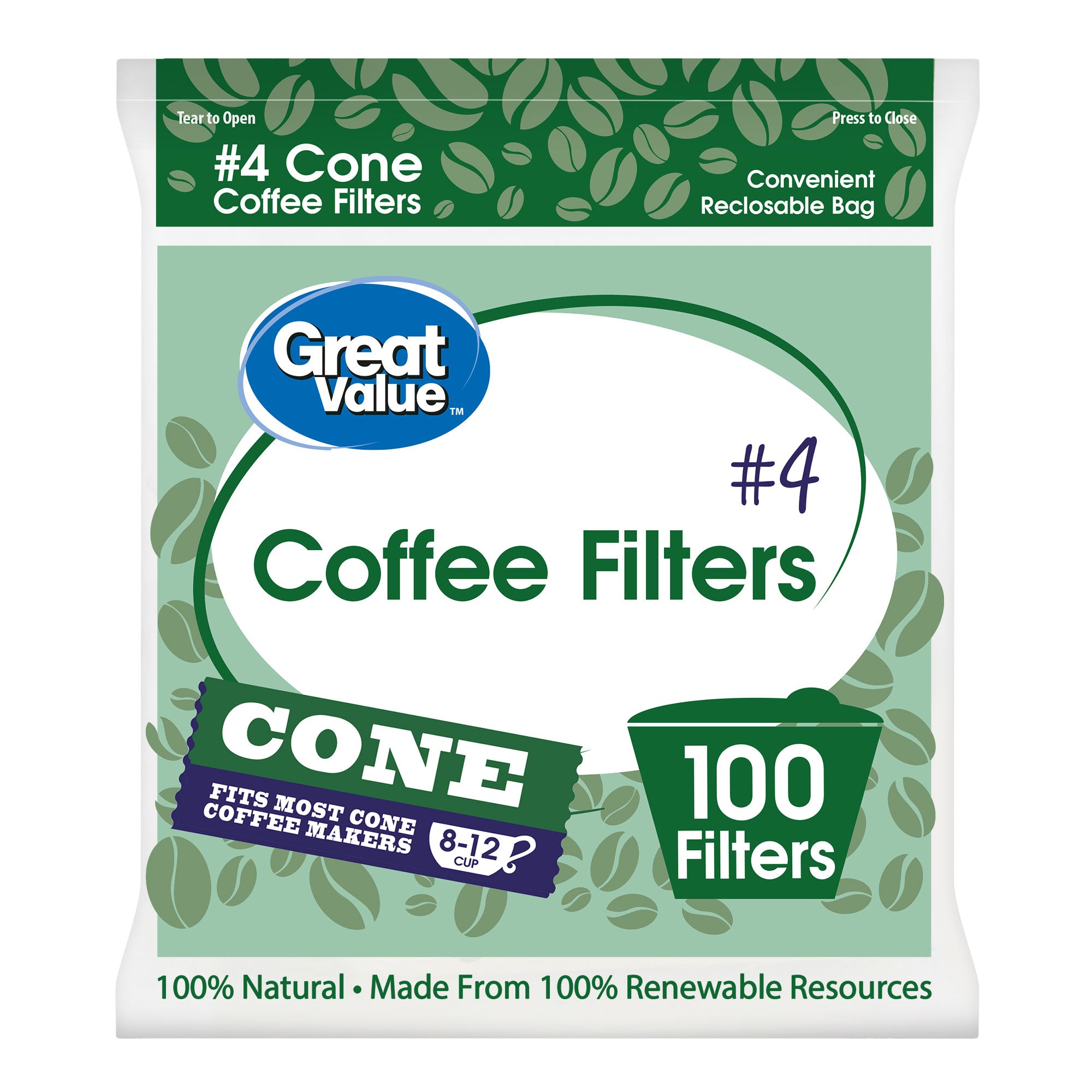 GV Basket Coffee #4 Filters - 100/pk