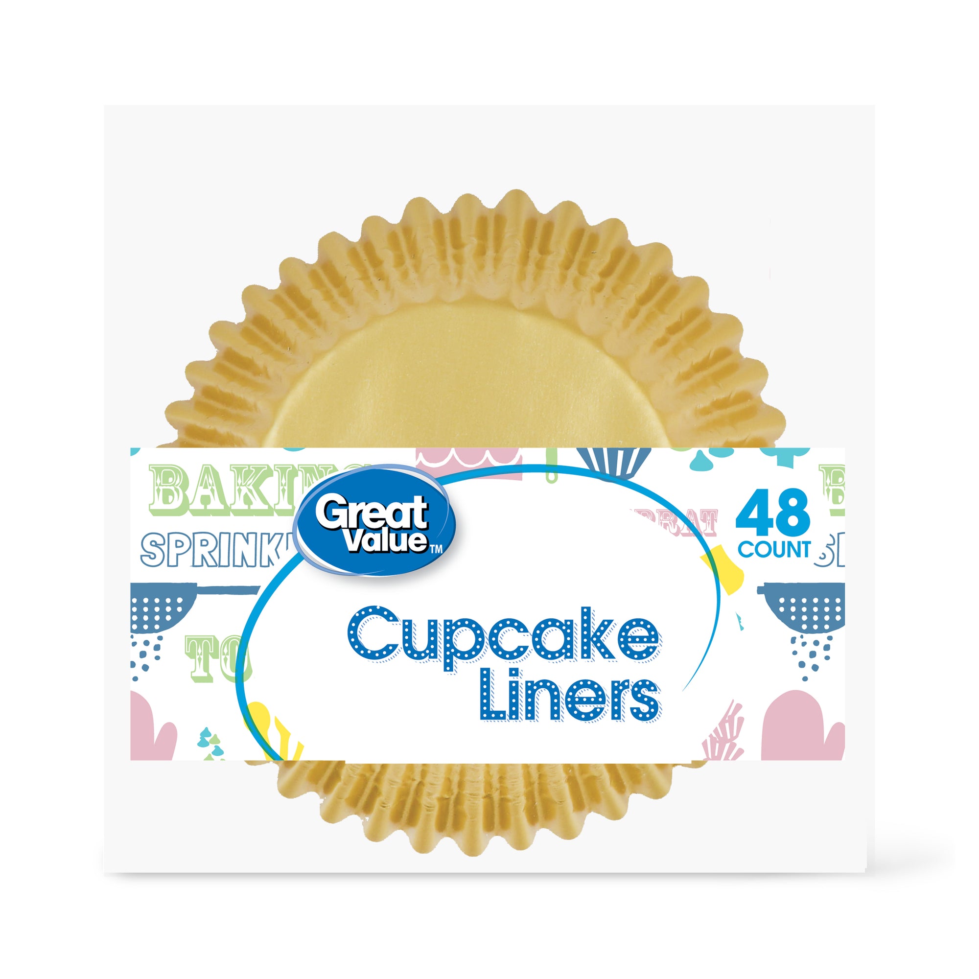 GV Gold Cupcake Liners 48 ct