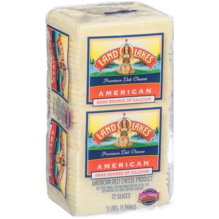 Cheese, American Sliced White - 3 lb - All Brands