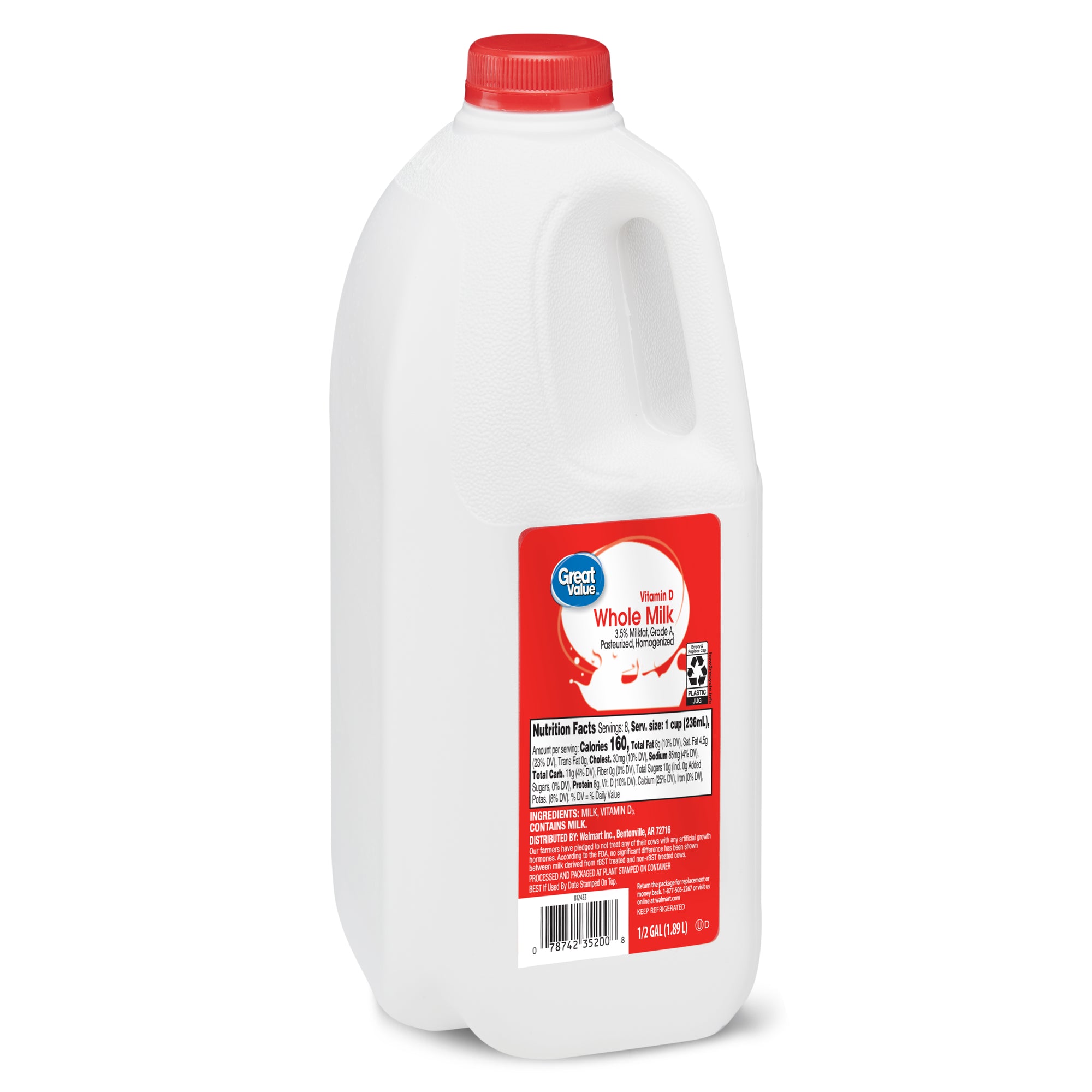 GV Whole Milk 1/2 Gal