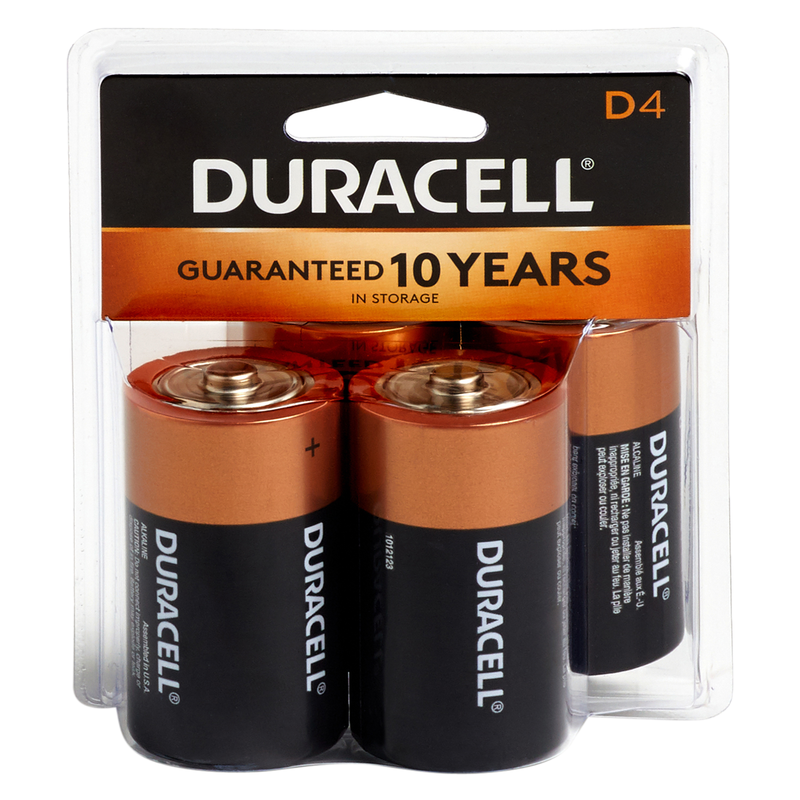 Duracell D Batteries 4ct