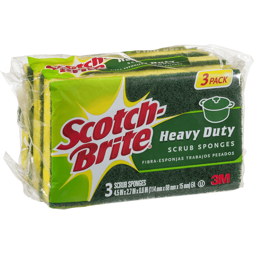 Scotch-Brite Heavy Duty Scrub Sponges 3pk