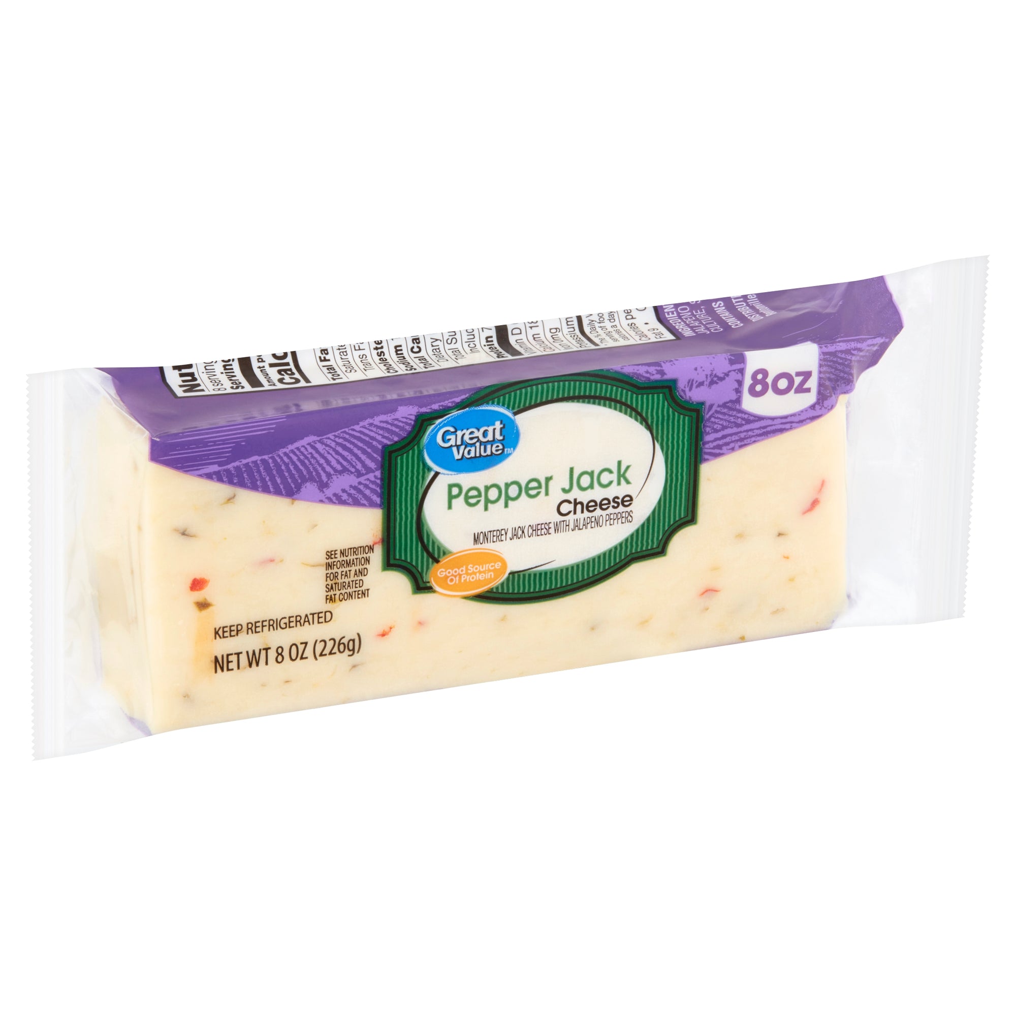 Pepper Jack Cheese 8 oz - All Brands