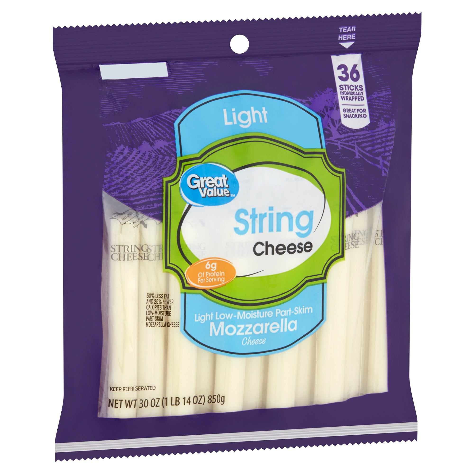 GV Mozzarella String Cheese 30 oz