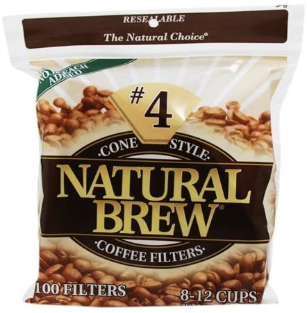 Natural Brew Cone Style Coffee Filter 100 ct