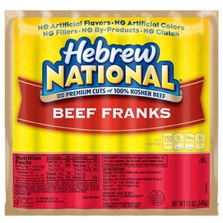 Hebrew National Beef Franks 12 oz - variety