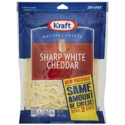 Kraft White Cheddar Shredded Cheese 8 oz