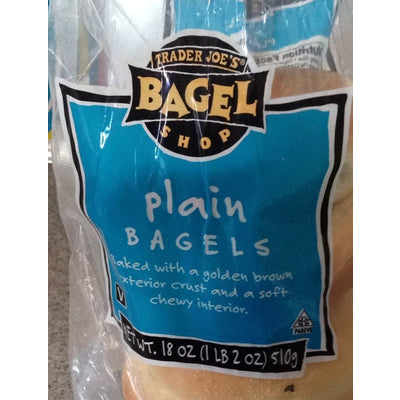 TJ Plain Bagels 18 oz