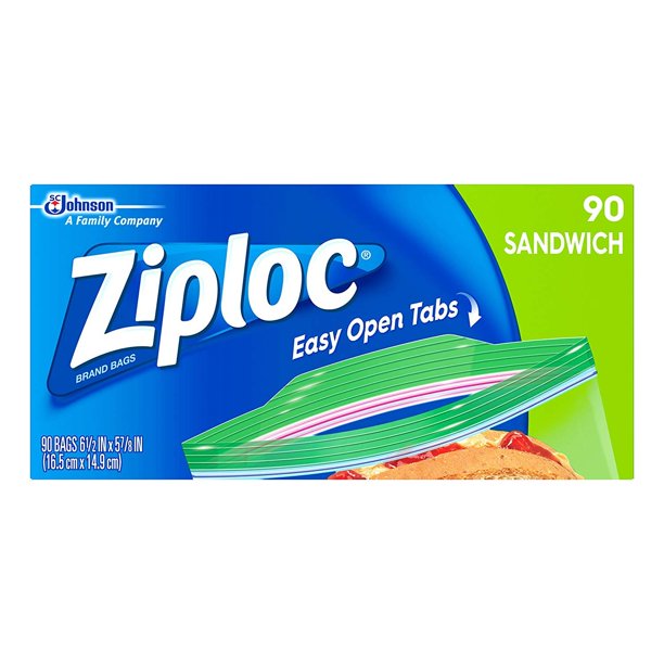 Zipper Seal Bags, Sandwich size - 90 pk - All Store Brands