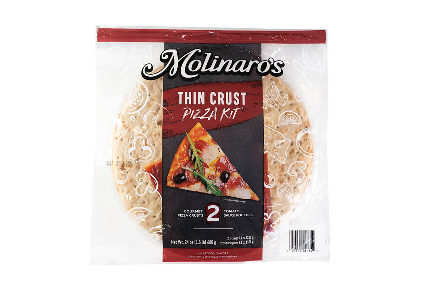 Molinaro's Thin Crust Pizza Kit 5 ct