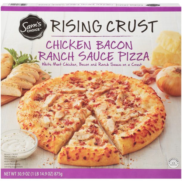 Sams Choice Rising Crust Chicken Bacon Ranch Pizza 30.9 oz