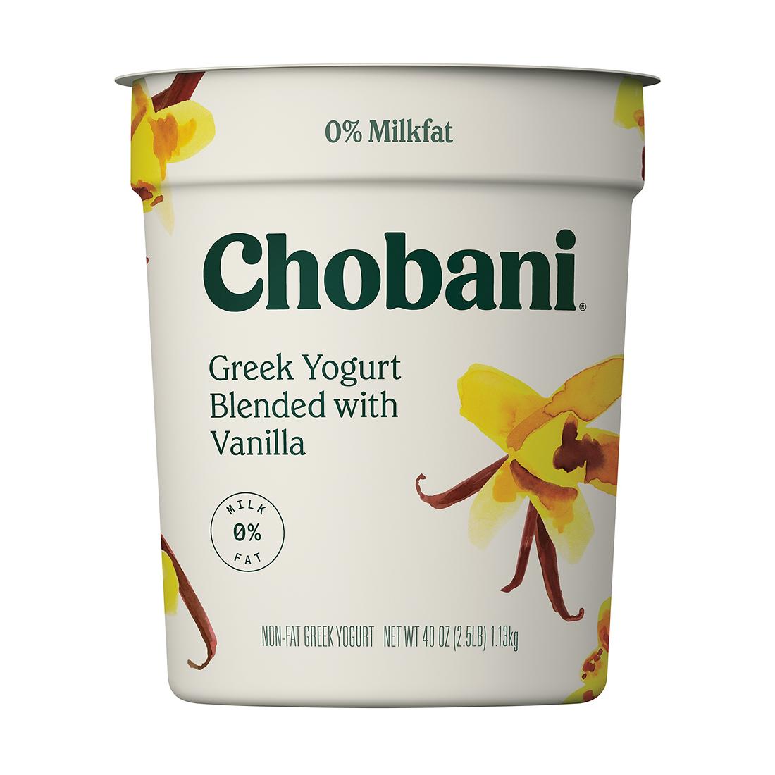 Chobani Greek Yogurt Vanilla 40 oz