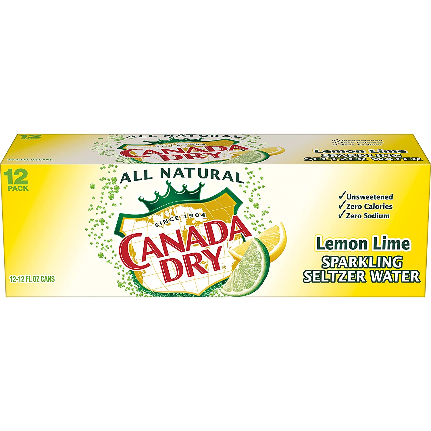 Lemon Lime Seltzer 12 pk - Canada Dry & Schweppes