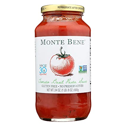 Monte Bene Pasta Sauce - Tomato Basil - 24 oz