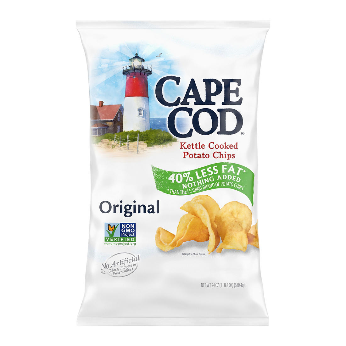 Cape Cod 40% Less Fat Potato Chips 8oz