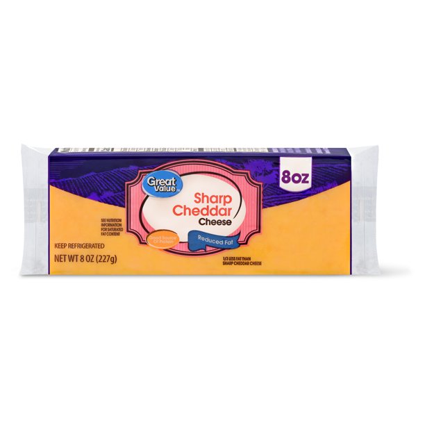 GV Yellow Sharp Cheddar Cheese Reduced Fat 8oz