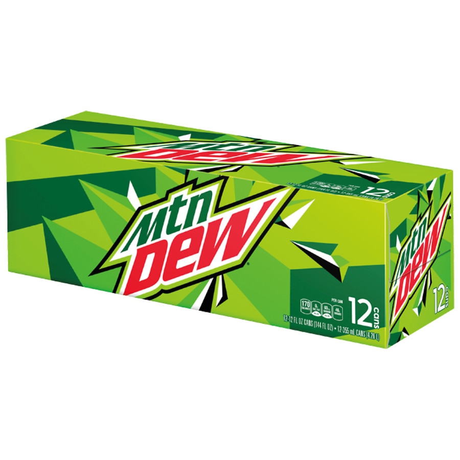 Mtn Dew soda12pk cans