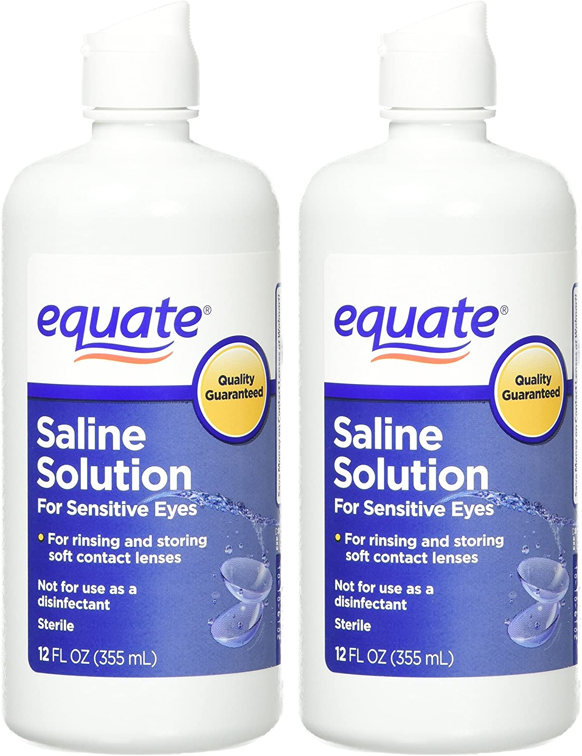 Saline Solution for Eyes 12oz - 2 Pack