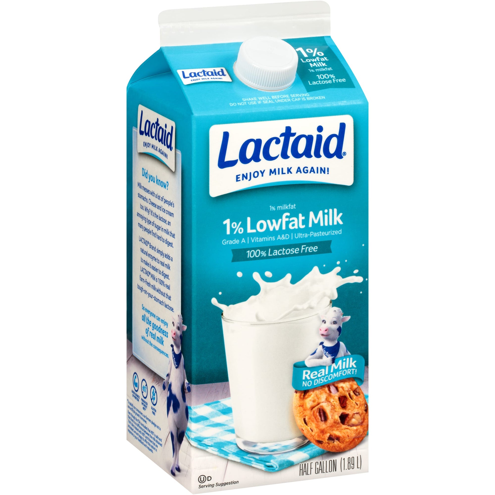 Lactose Free Milk 1% - Half Gallon