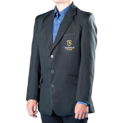 Blazer Navy Boys with Logo Size 20