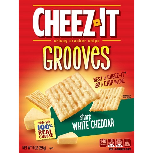 CheezIt Grooves Sharp White Cheddar 9 oz