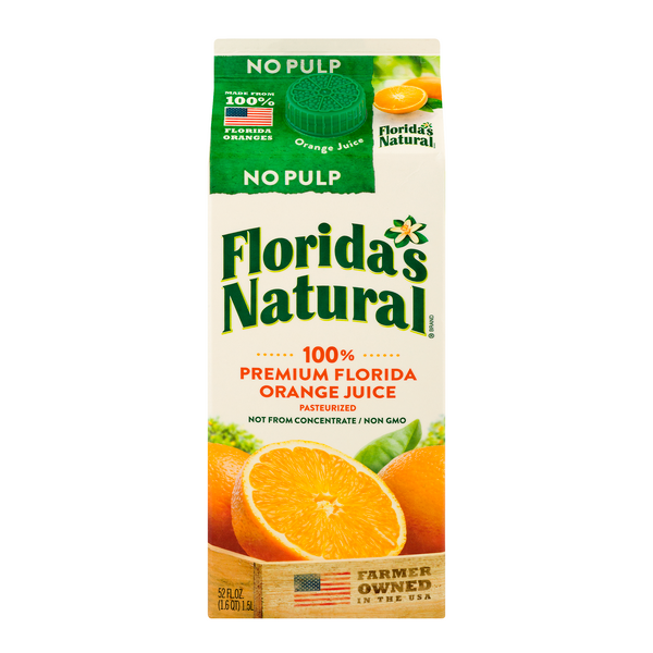 Florida Natural 100%Orange Juice no pulp 52oz