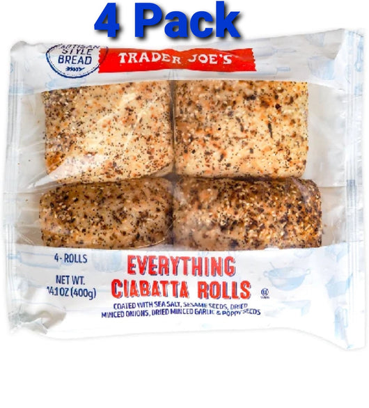 TJ Everything Ciabatta Rolls 4 pack