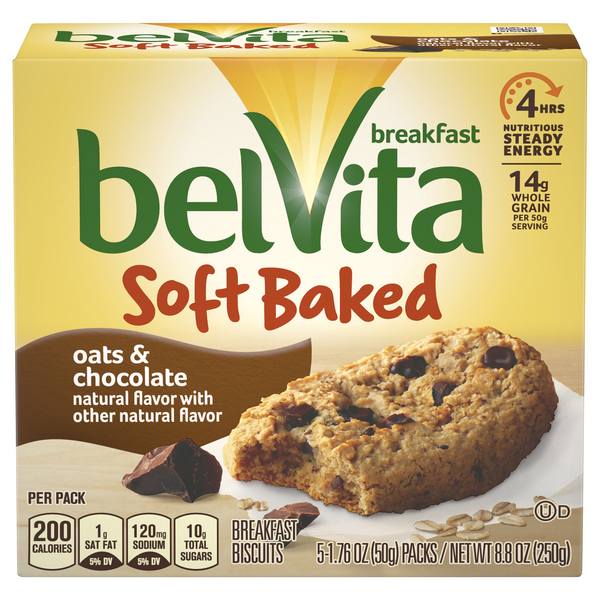 Belvita Oats & Chocolate Breakfast Bars 8.8 oz 5 ct