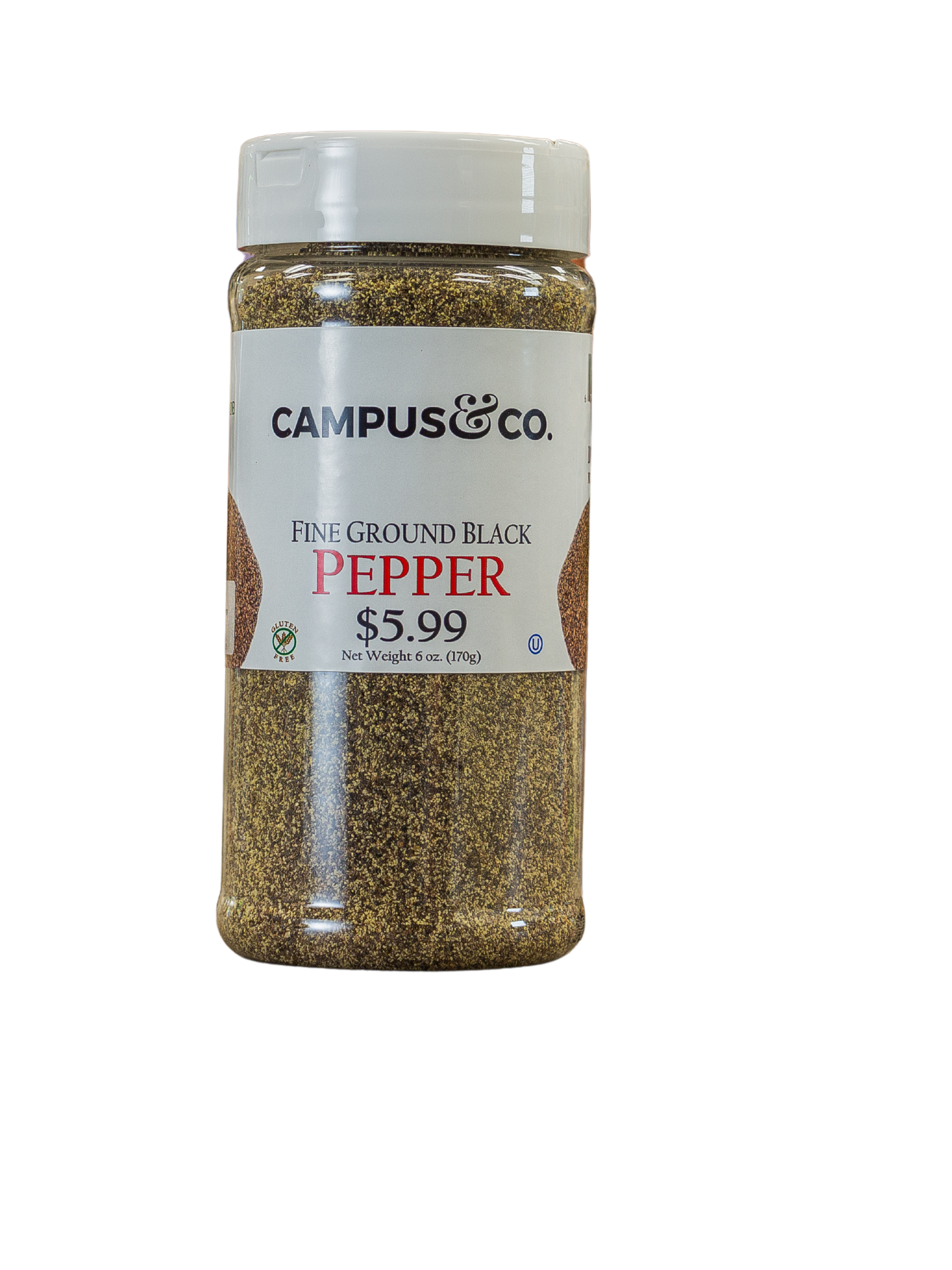 Campus & Co Fine Ground Black Pepper 6oz