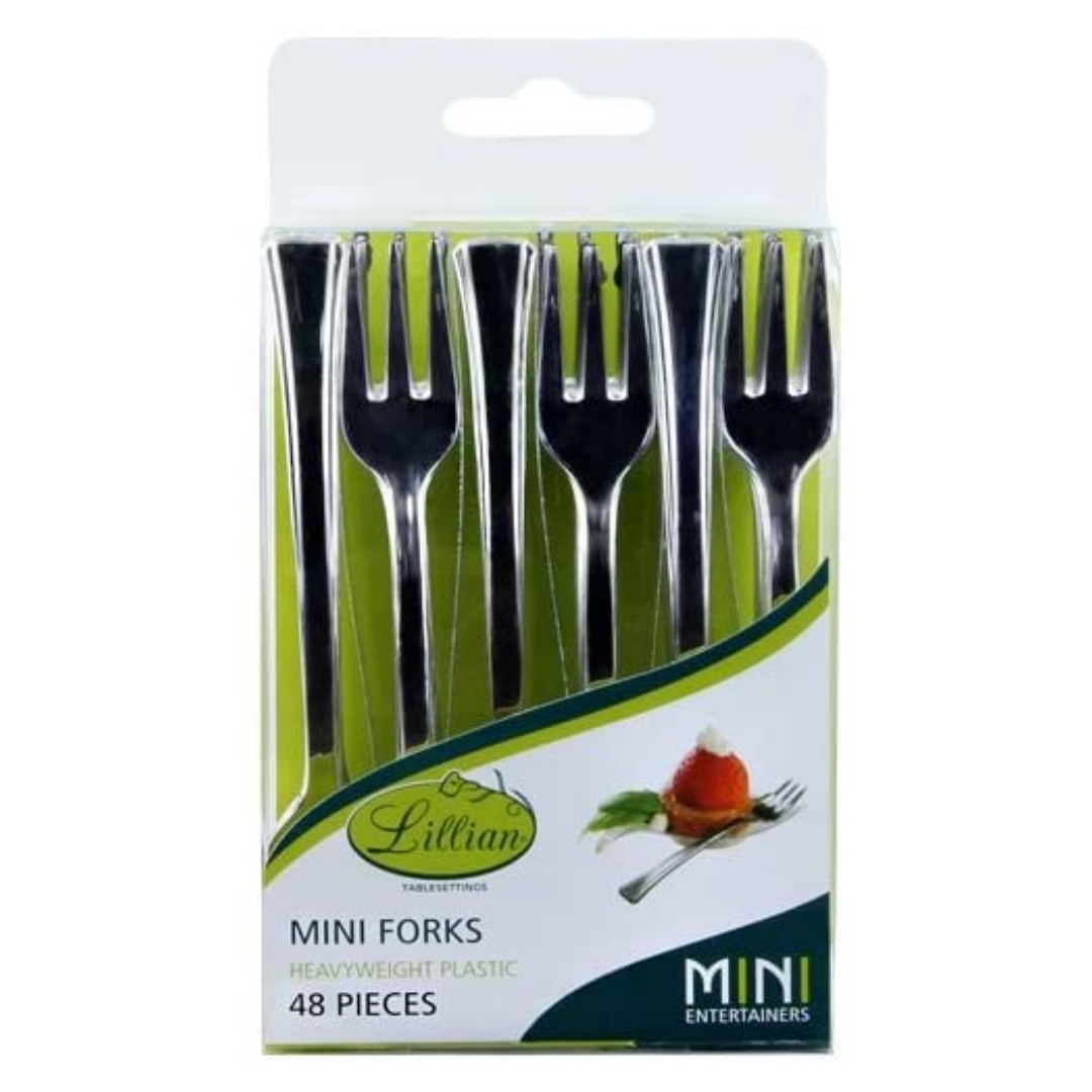 Lillian Mini Silver Forks 48 ct