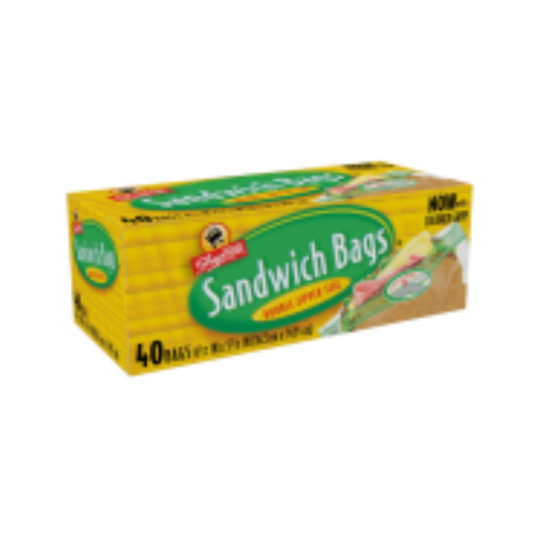 Sandwich Bags Zipper Seal 40 ct - All Brands