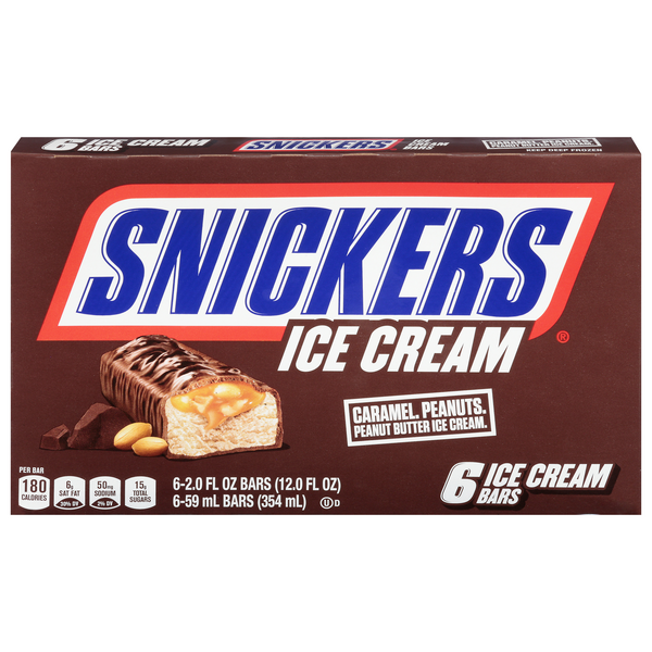 Snickers Ice Cream Bars 6 ct