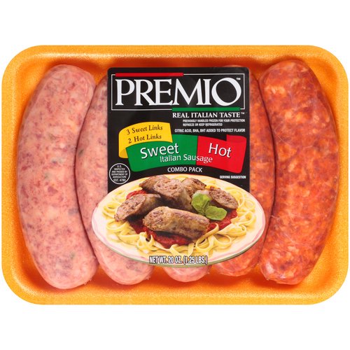 Premio Italian Sausage - HOT or SWEET - 6pk