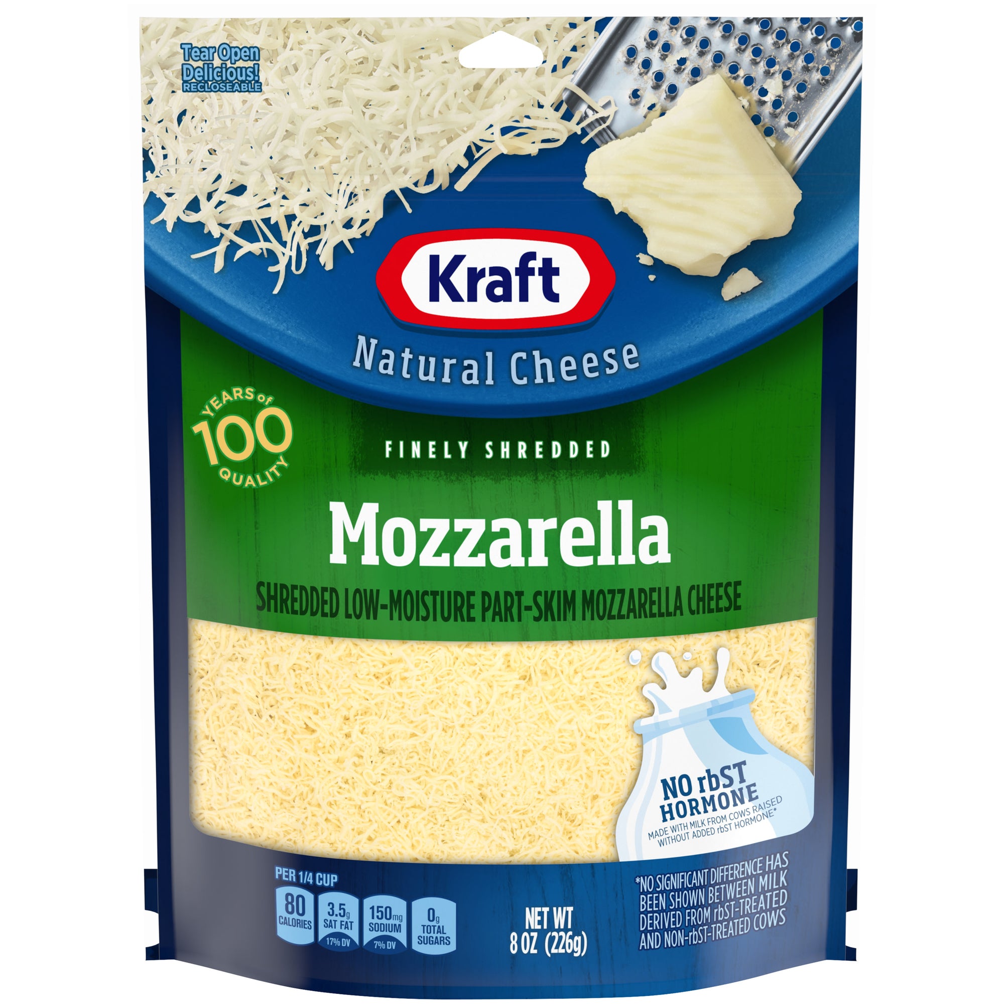 Cheese, Shredded Mozzarella - 8oz - All Brands