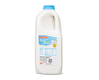 Milk 1% - Half Gallon - All Brands