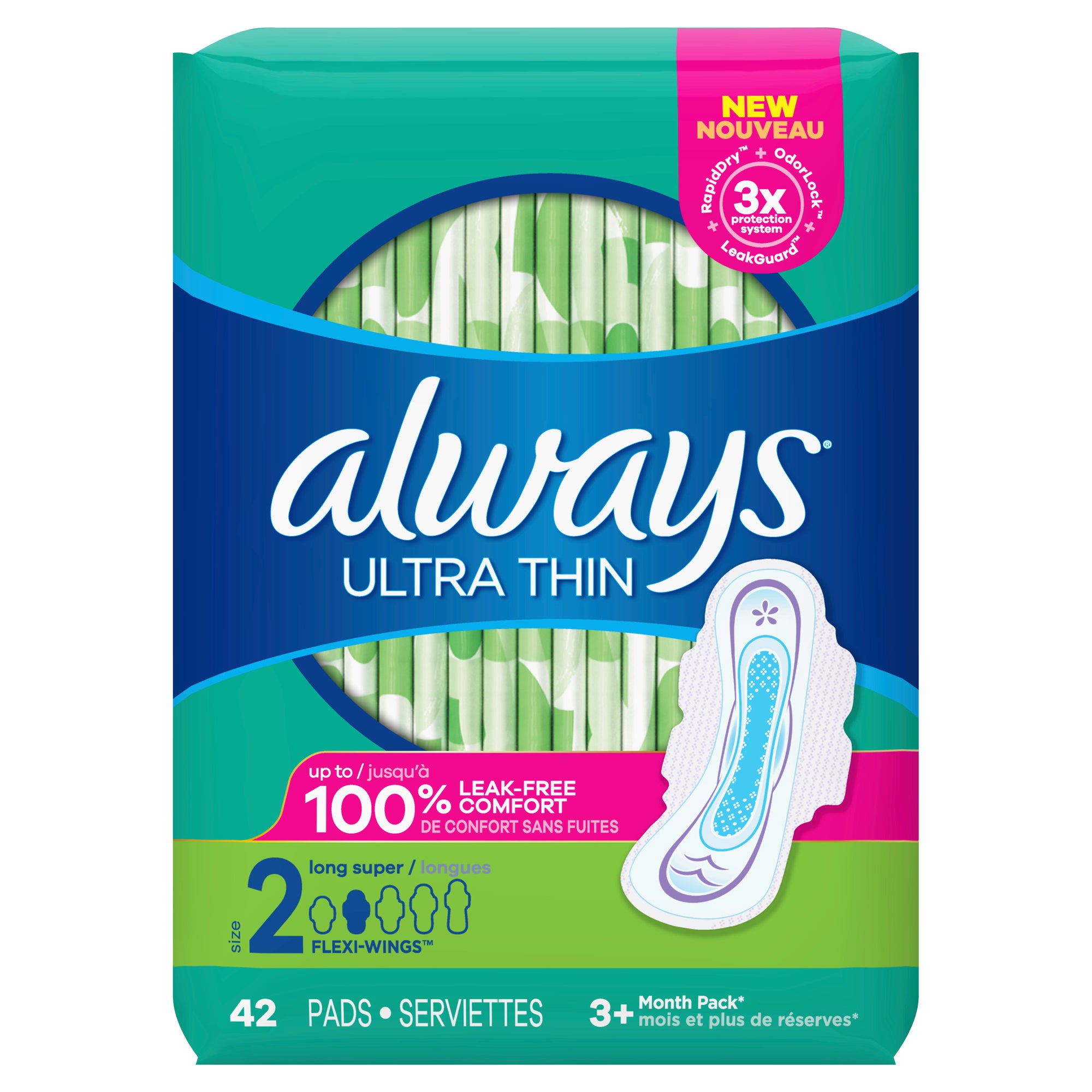 Always Ultra Thin Pads Size 2 42ct