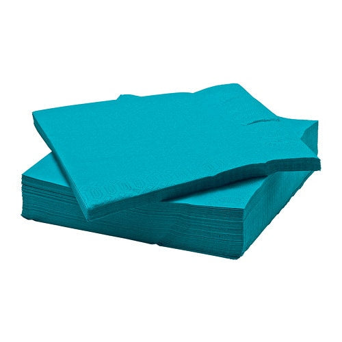 Large IKEA Napkins - Aqua 50/pk