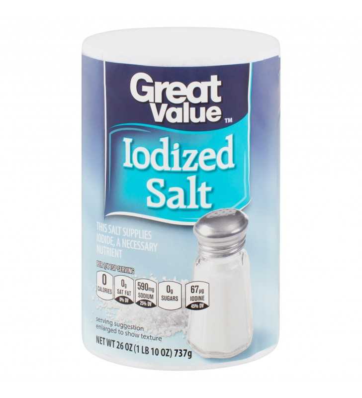 Iodized Salt - 26 oz - All Brands