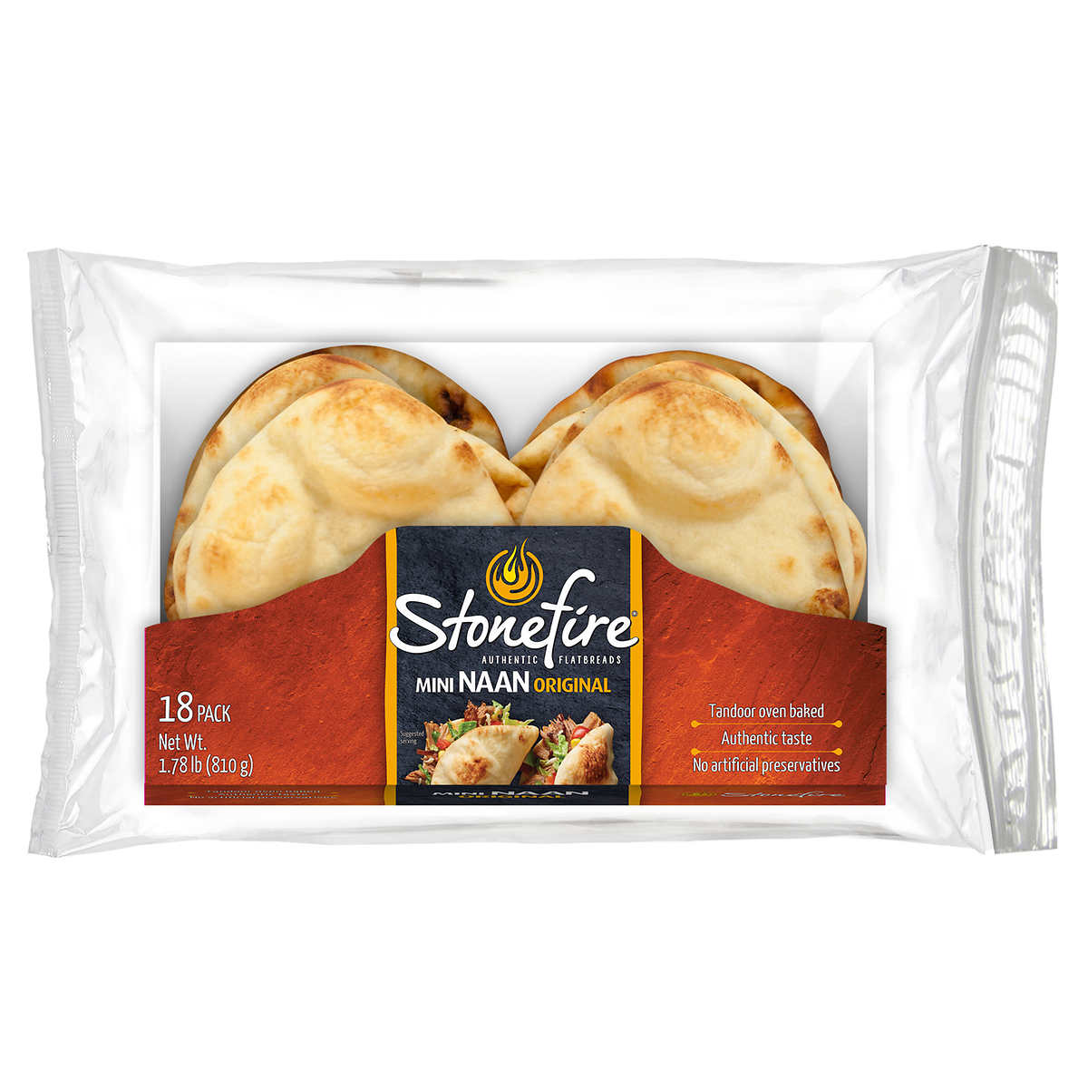 Stonefire Mini Naan Bread 18ct 1.78#