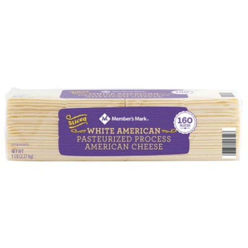 Member's Mark White American Cheese  5# 160ct