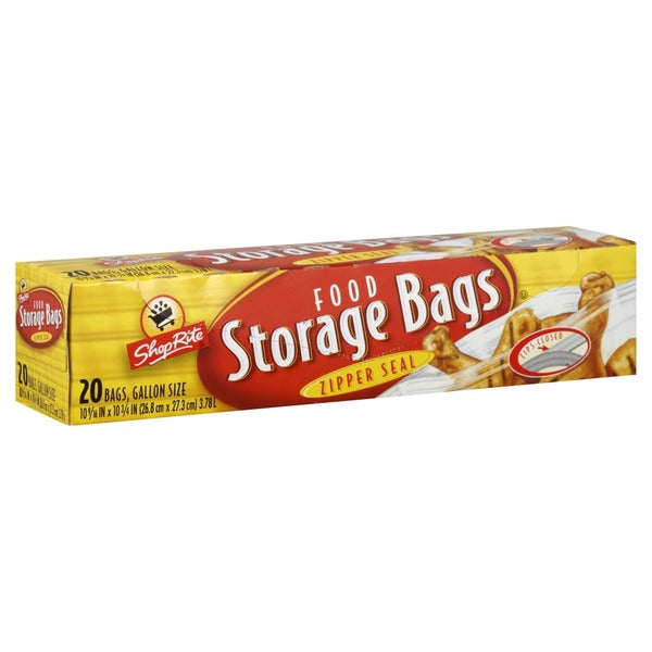 SR Zip Food Storage Bags Gallon 19ct