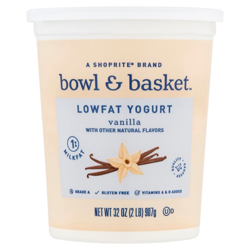 Yogurt, Low Fat Vanilla - 32 oz - All Store Brands