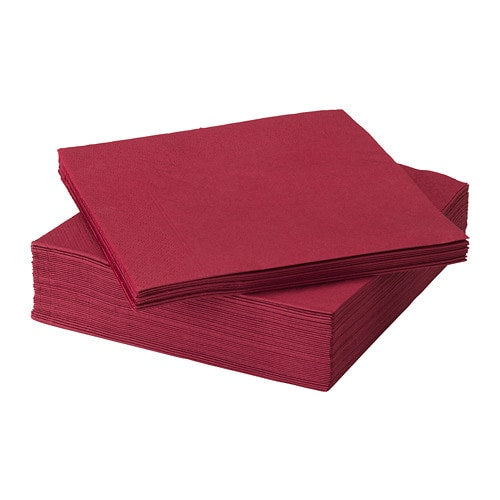 Large IKEA Napkins - Cranberry 50/pk.