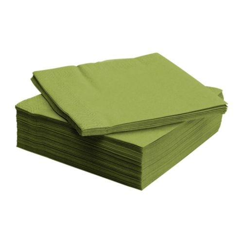 Large IKEA Napkins - Evergreen 50/pk