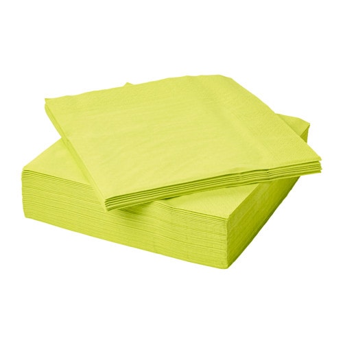 Large IKEA Napkins - Lime 50/pk